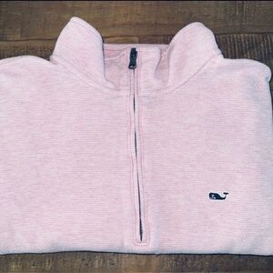 Vineyard Vines Saltwater Pink Cloud Quarter Zip